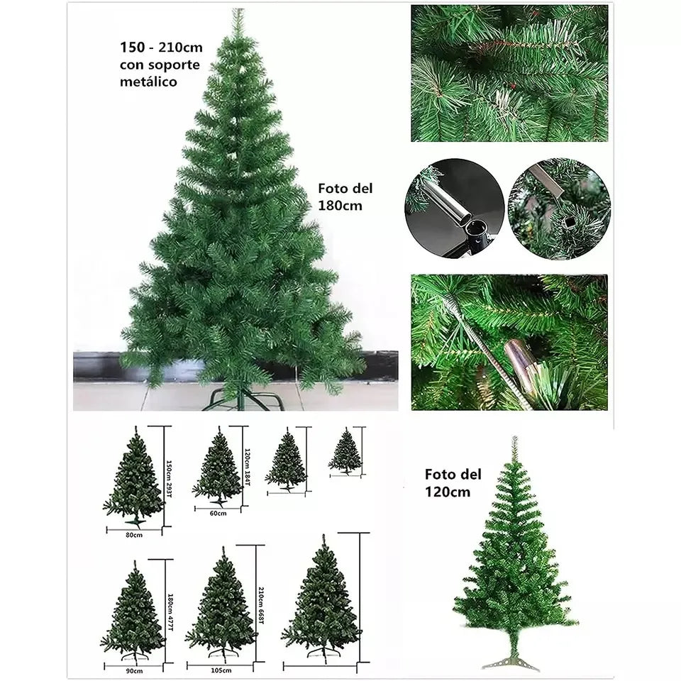 Sapin de Noël classique 60, 90, 120, 150, 180 ou 210cm