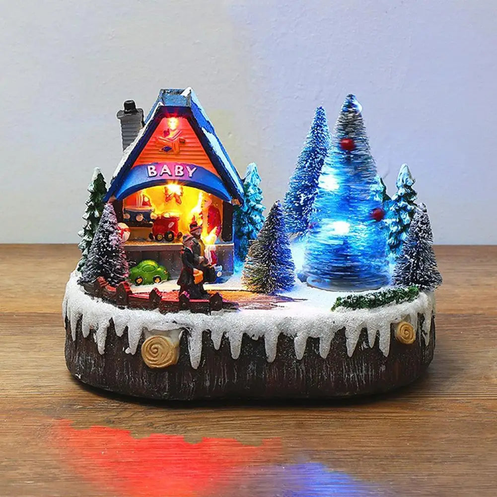 Mini scène de Noël Sapin et Escalier