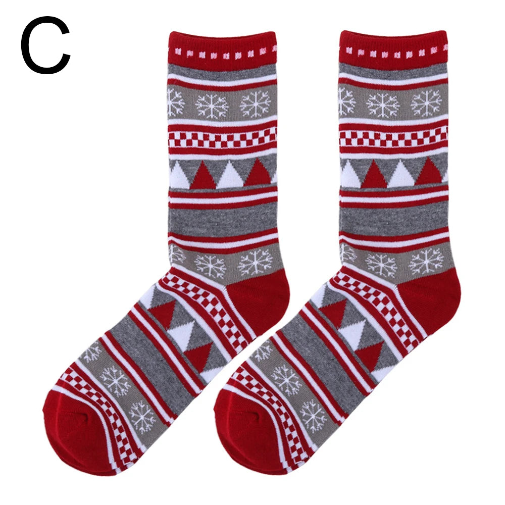 Chaussettes de Noël Motif Flocon de Neige