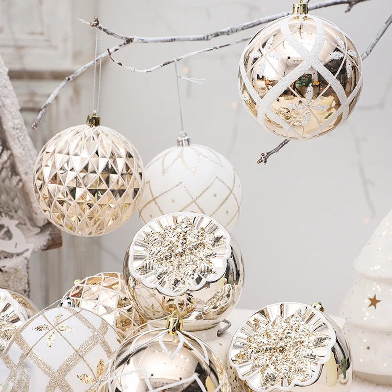 Boules de Noël Originales Blanches