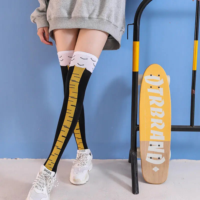 Chaussettes "Pattes de Poules" pour Femmes Noir