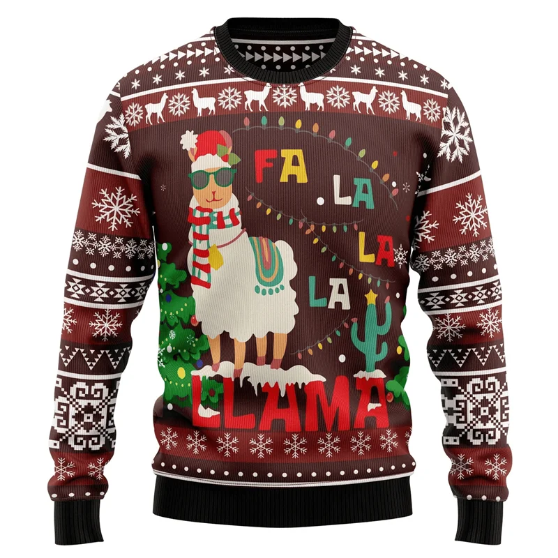 Pull de Noël Lama "FaLaLaLa"