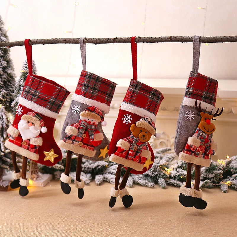 Chaussettes Décoratives Personnages de Noël