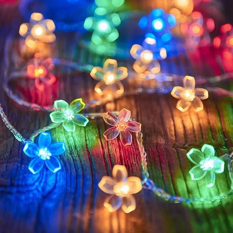 Guirlandes Lumineuses Fleurs à piles