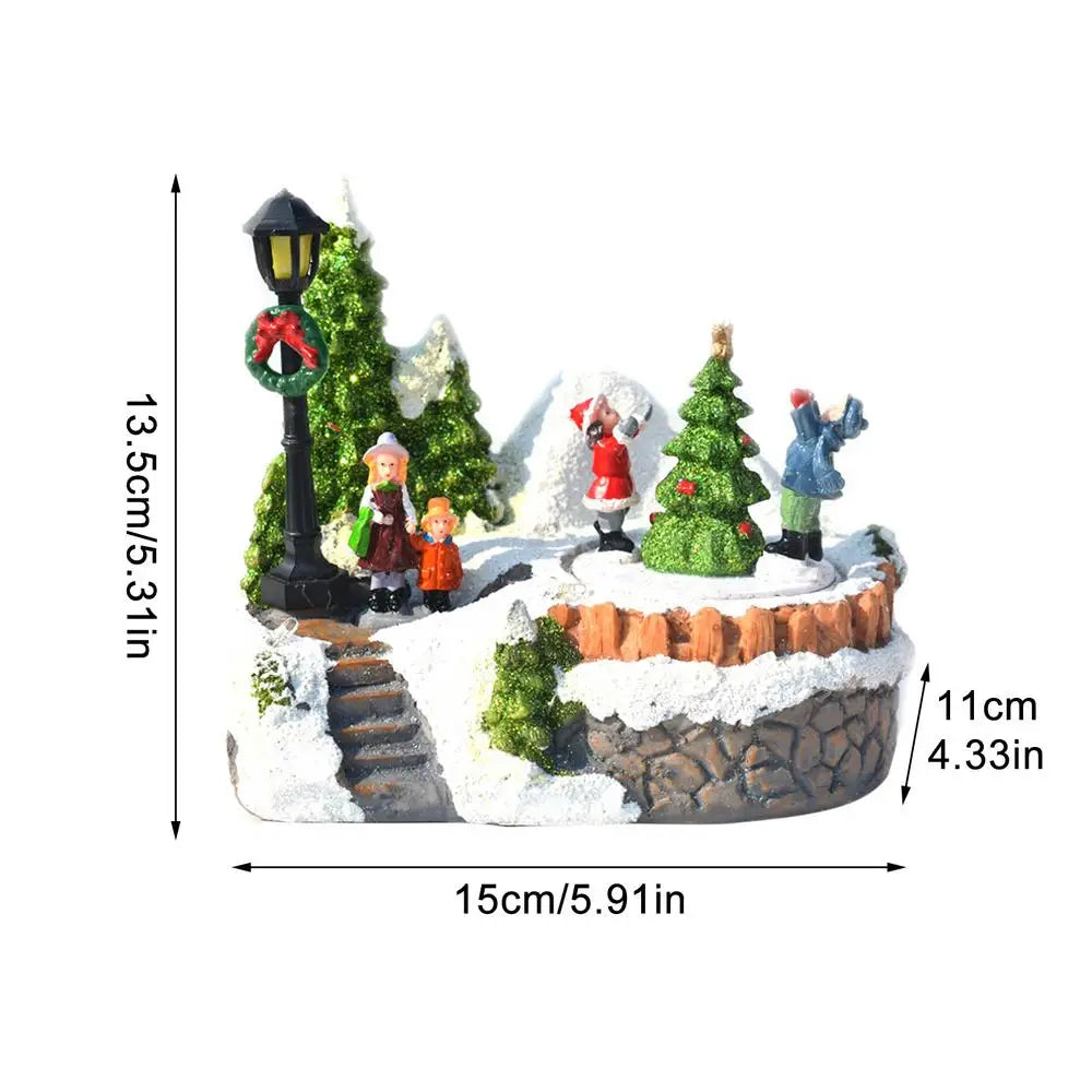 Scène de Noël miniature chant et Mongolifière