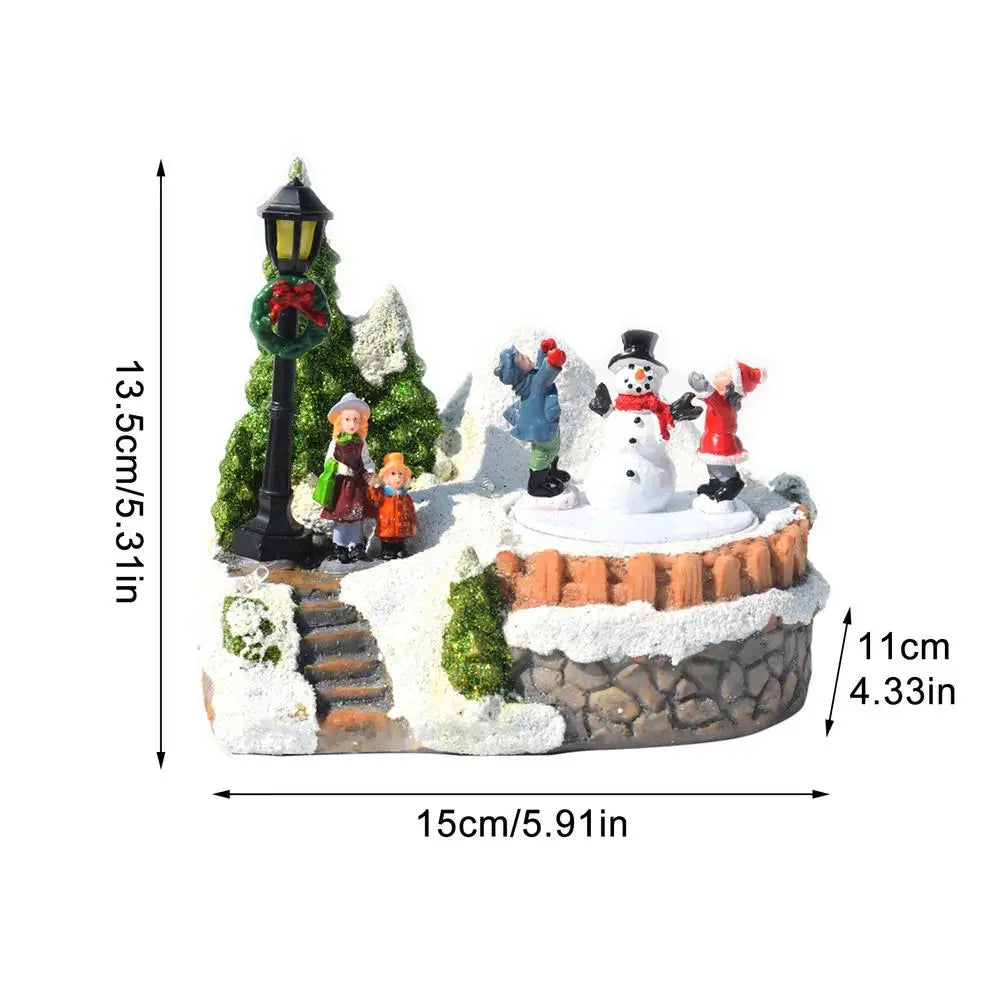 Mini scène de Noël Sapin et Escalier
