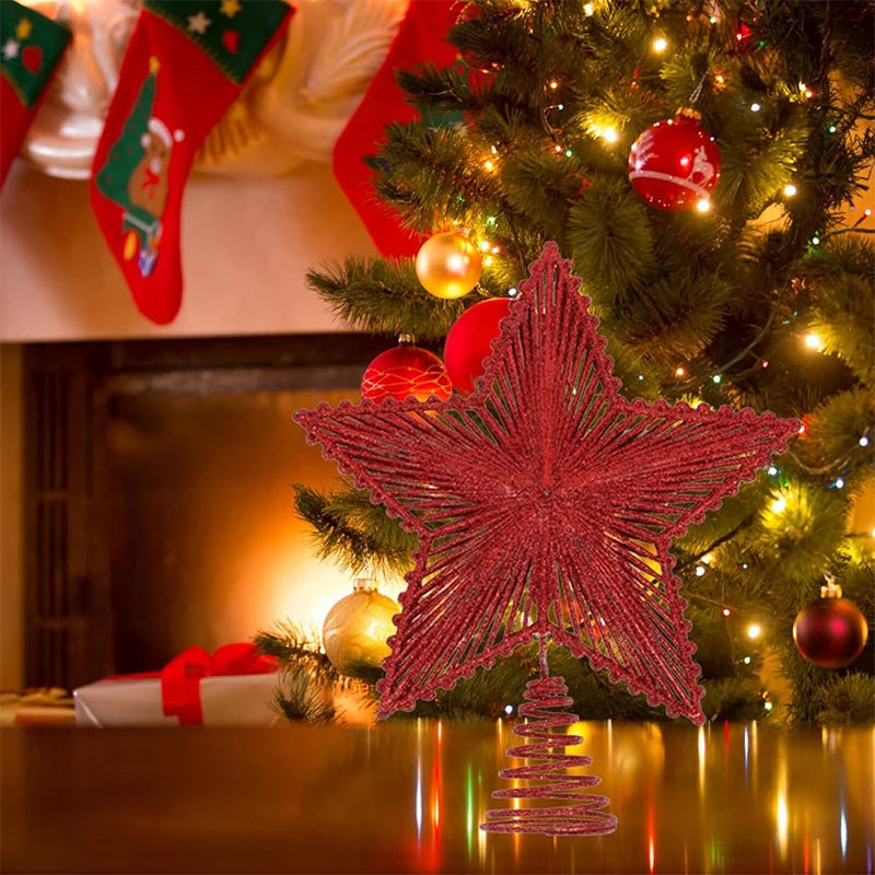 Étoile de Noël pour Sapin Traditionnelle, 3 Couleurs