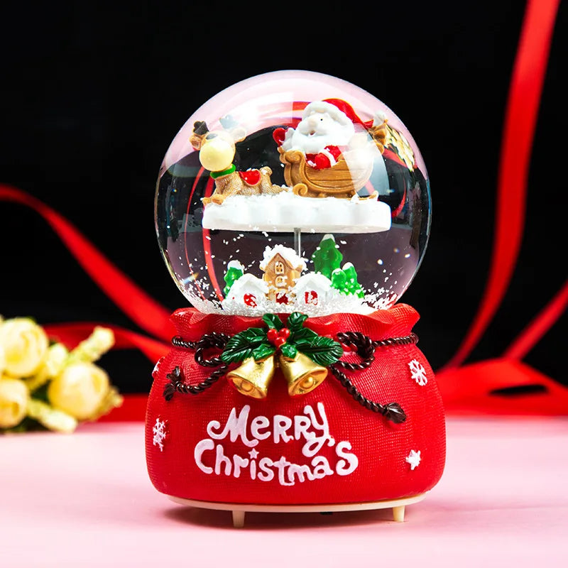 Mini Boules à neige de Noël scènes Père Noël