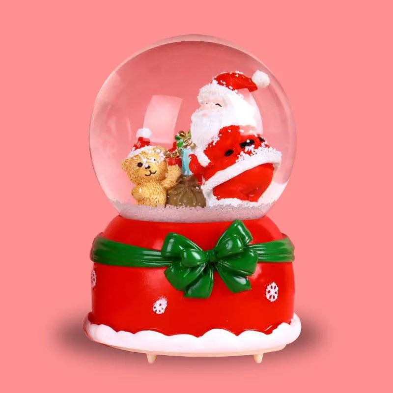 Mini Boules à neige de Noël scènes Père Noël