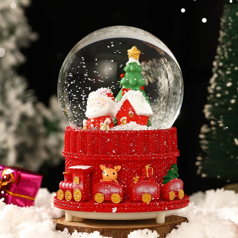 Mini Boules à neige de Noël scènes Père Noël