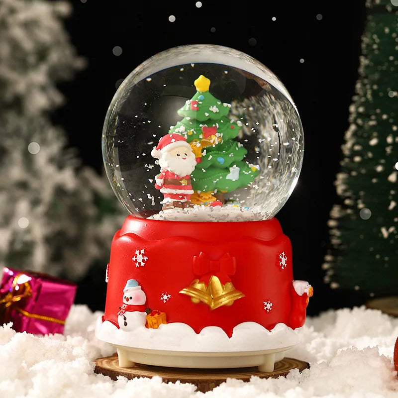 Mini Boules à neige de Noël scènes Père Noël