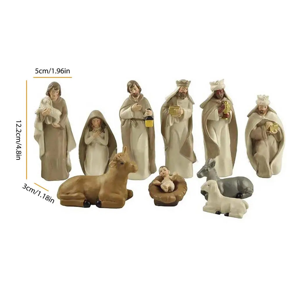 Grands Santons de Noël en Résine