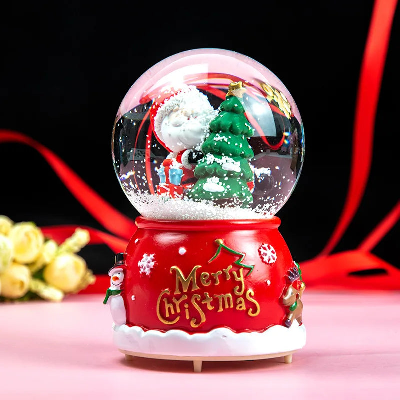 Mini Boules à neige de Noël scènes Père Noël