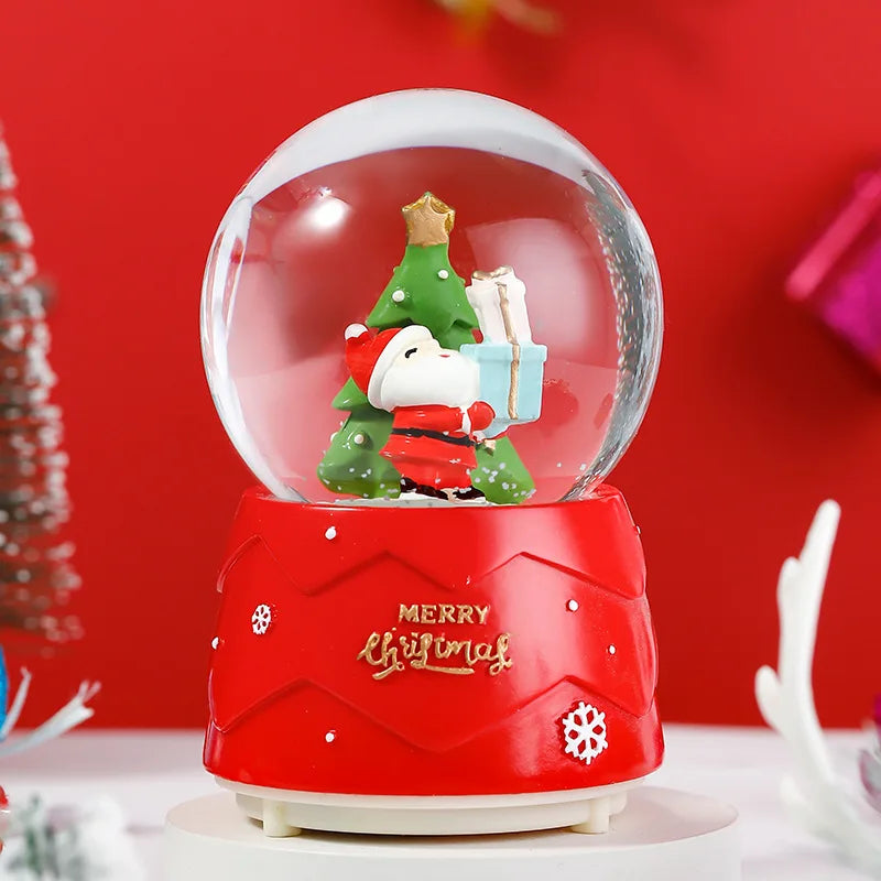 Mini Boules à neige de Noël scènes Père Noël
