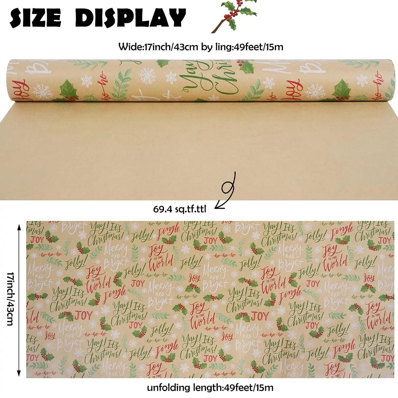 Papier Cadeau "It's Christmas!"
