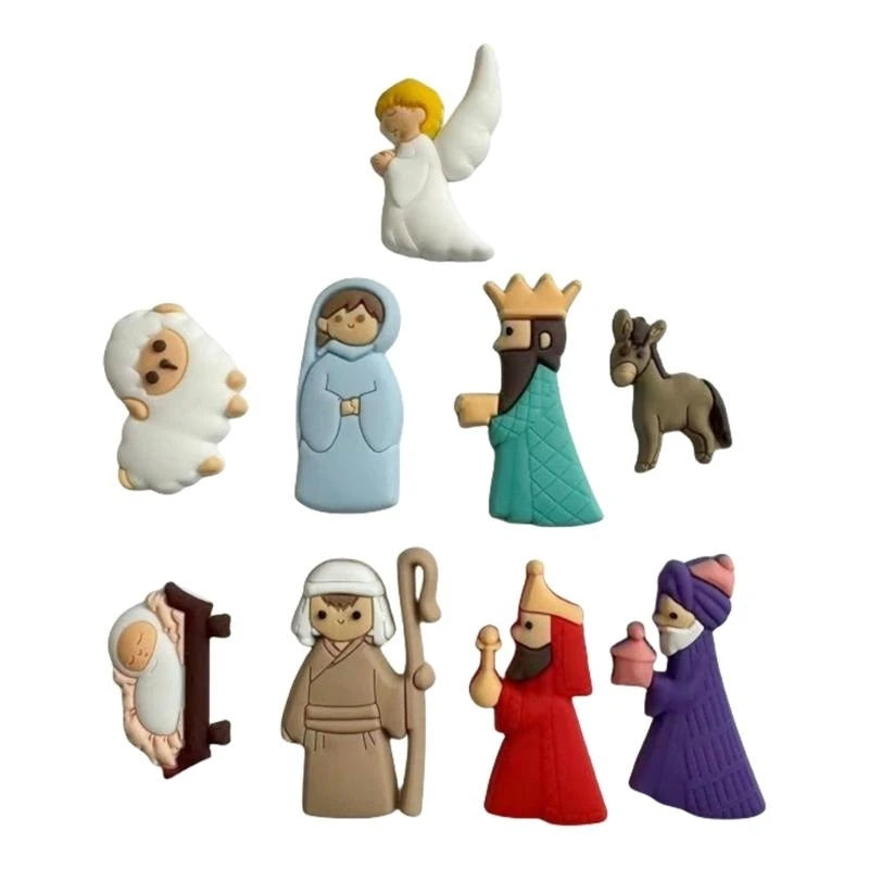 Mini figurines de Noël en PVC