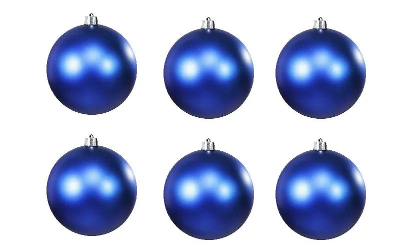 Boules de Noël Bleu Mate