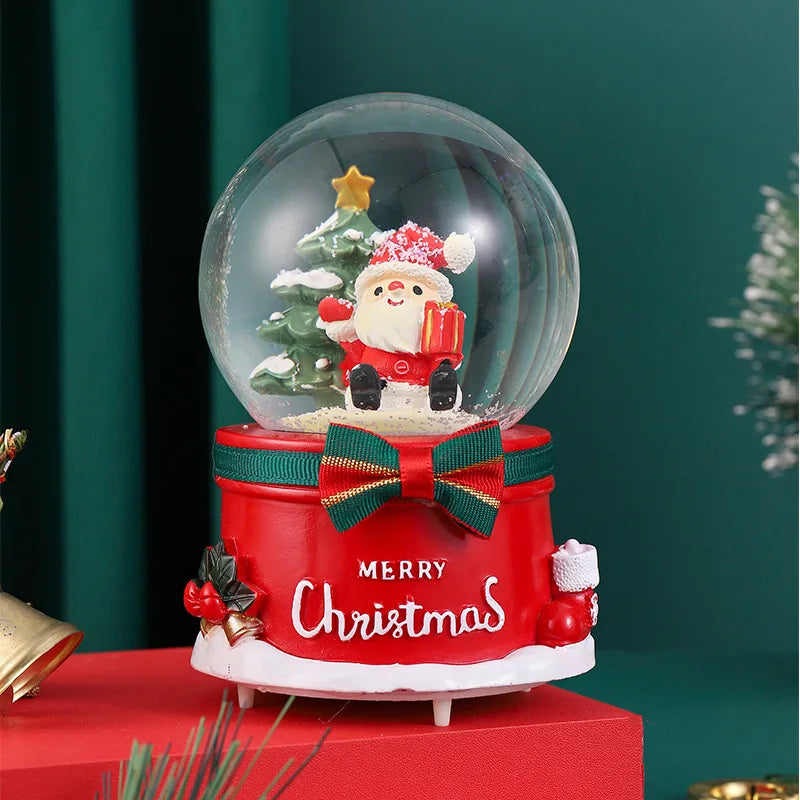Mini Boules à neige de Noël scènes Père Noël