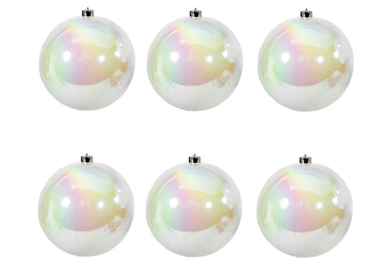 Boules de Noël Perlé Brillantes Lisses