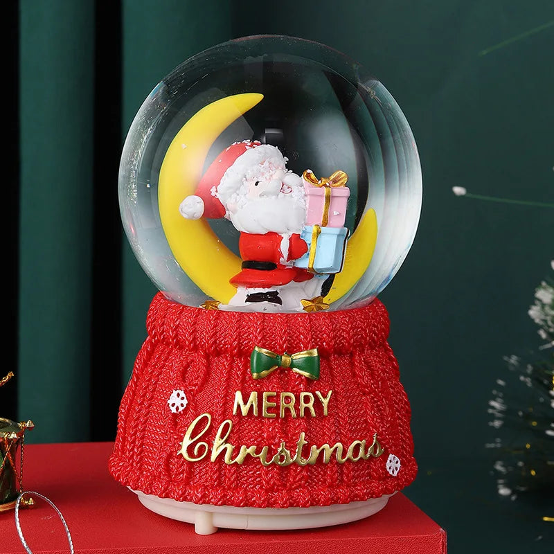 Mini Boules à neige de Noël scènes Père Noël