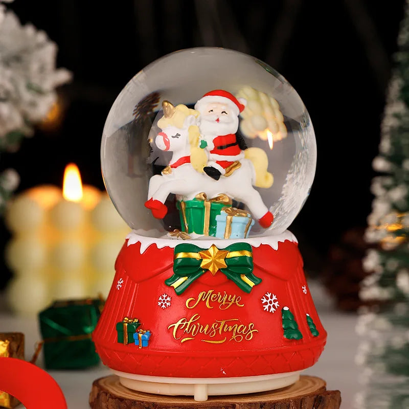 Mini Boules à neige de Noël scènes Père Noël