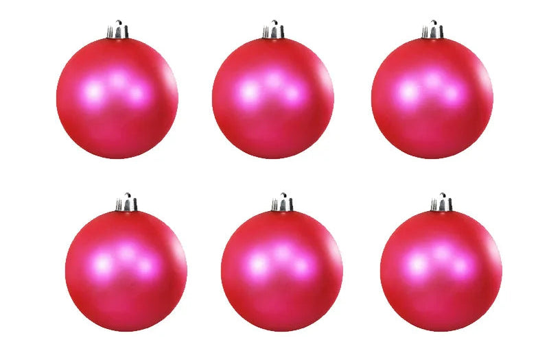 Boules de Noël Rose Mate