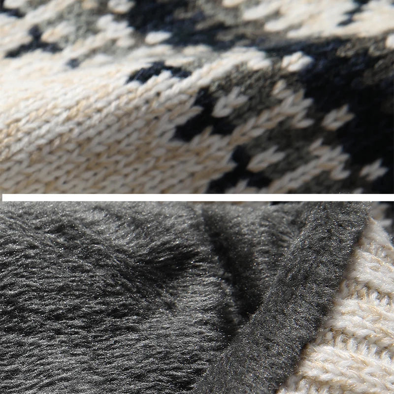 Pull de Noël en Laine Traditionnel Motif Renne