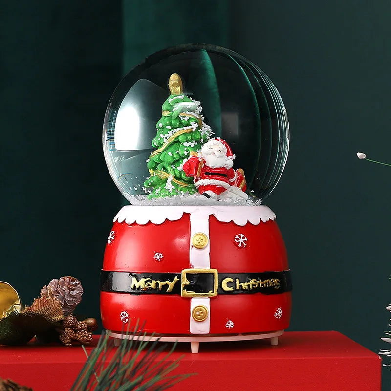 Mini Boules à neige de Noël scènes Père Noël