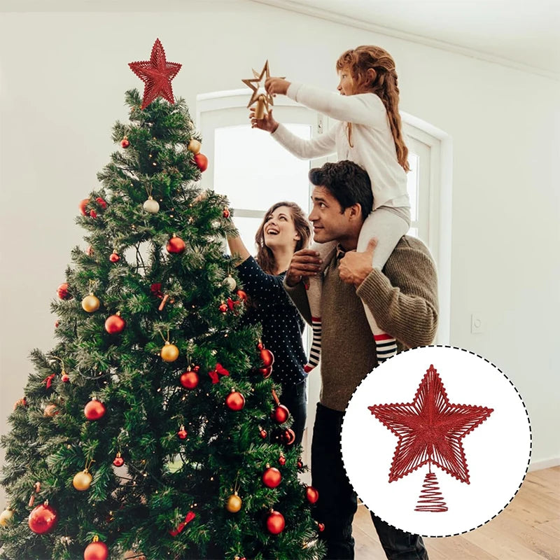 Étoile de Noël pour Sapin Traditionnelle, 3 Couleurs