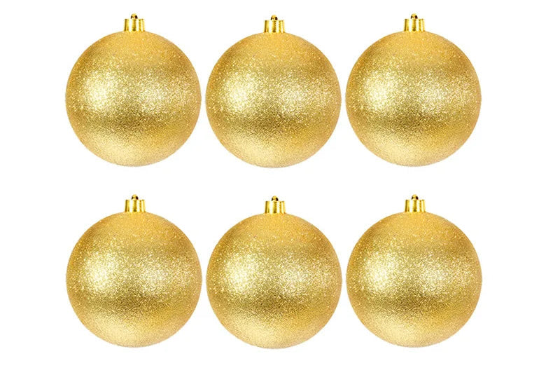 Boules de Noël Doré Pailletée Classiques