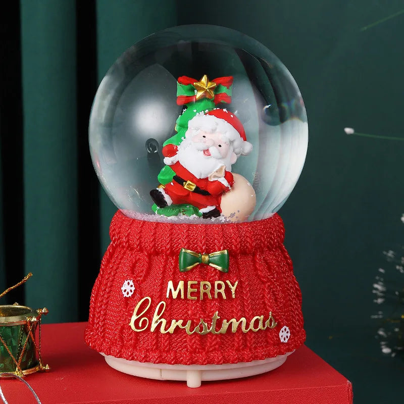Mini Boules à neige de Noël scènes Père Noël