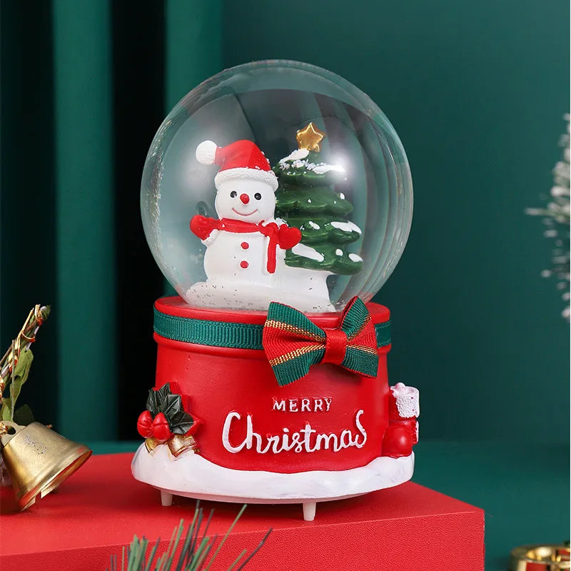 Mini Boules à neige de Noël scènes Père Noël