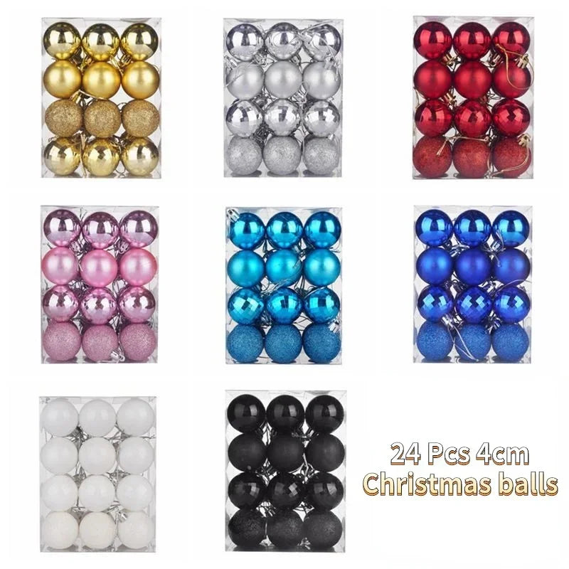 Boules de Noël Brillantes, Multiples Couleurs