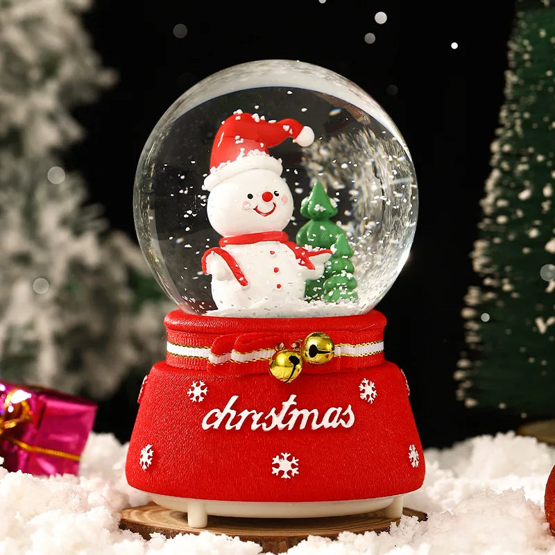 Mini Boules à neige de Noël scènes Père Noël