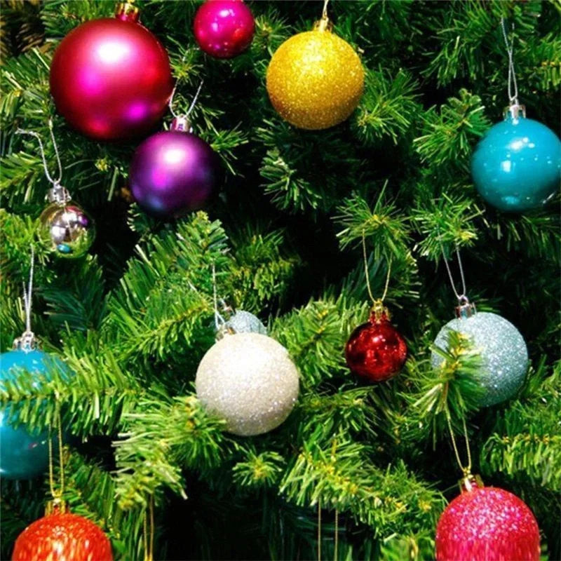 Boules de Noël Brillantes, Multiples Couleurs