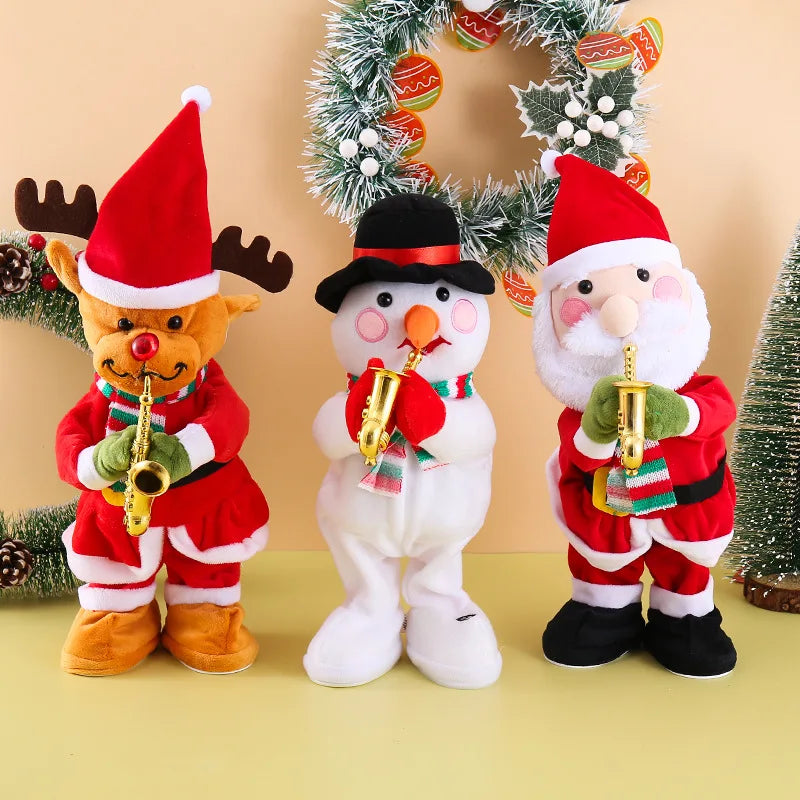 Peluche Automate de Noël Dansant Père Noël