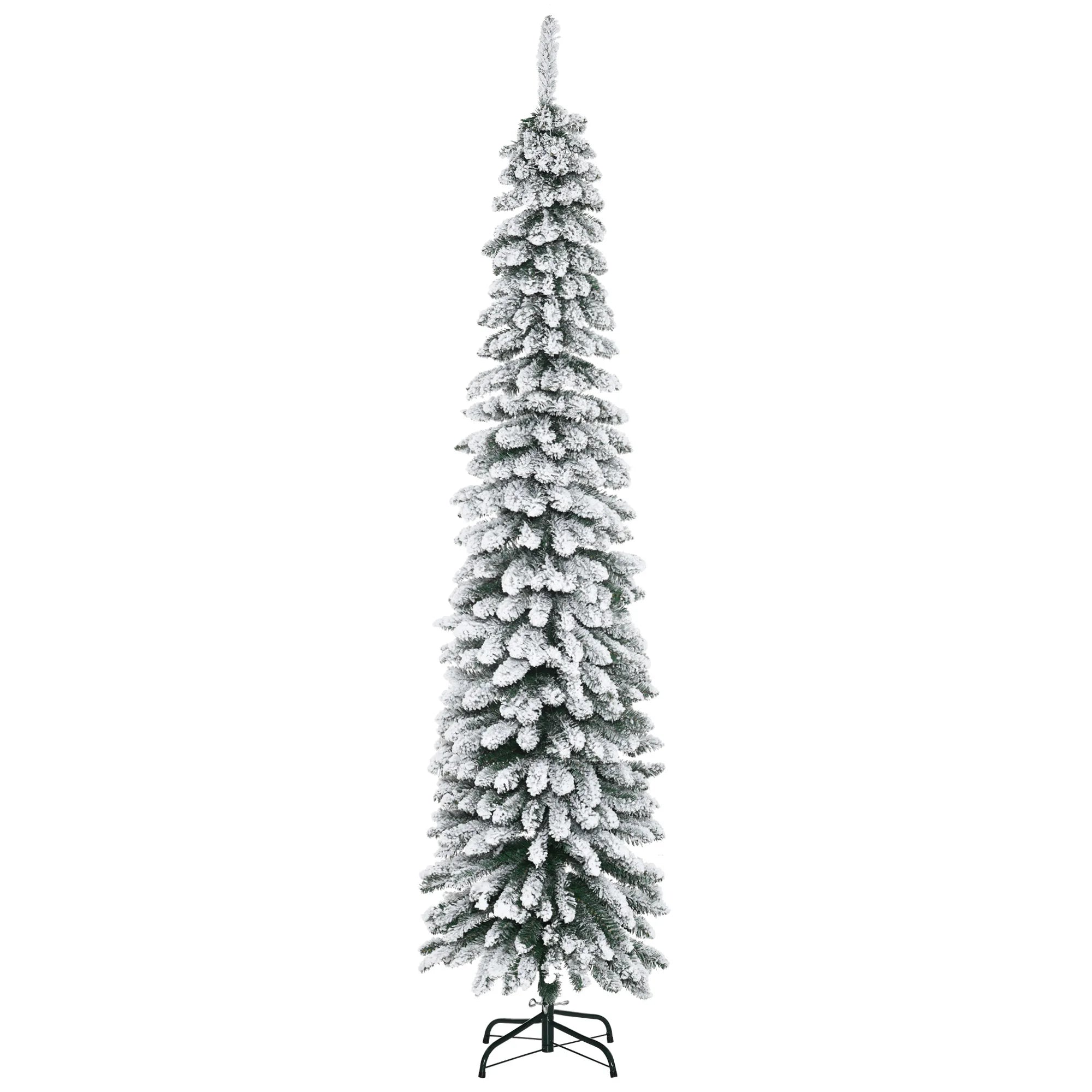 Long Sapin de Noël Enneigé 2m10 x 54cm