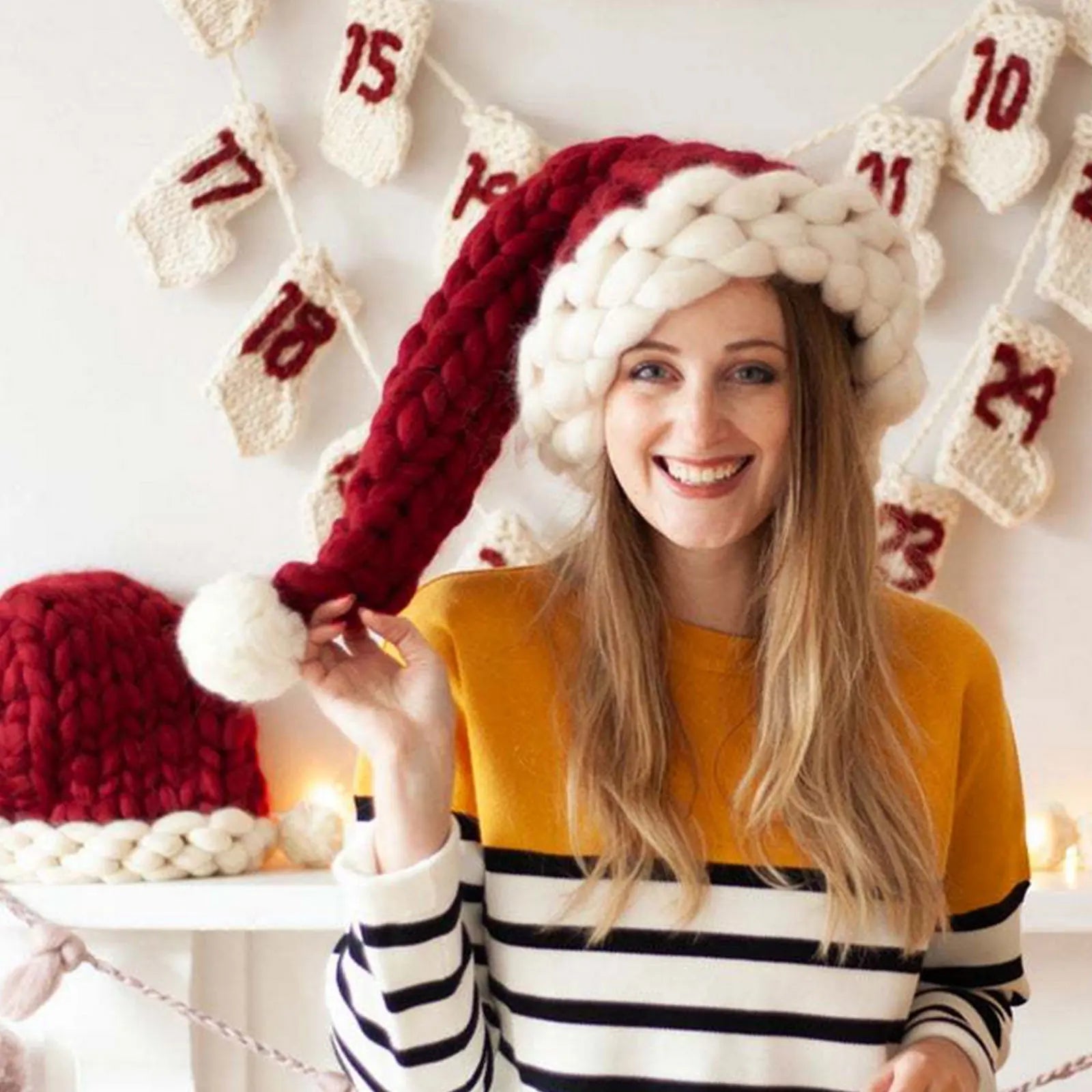Bonnet de Noël en Laine pour Femme