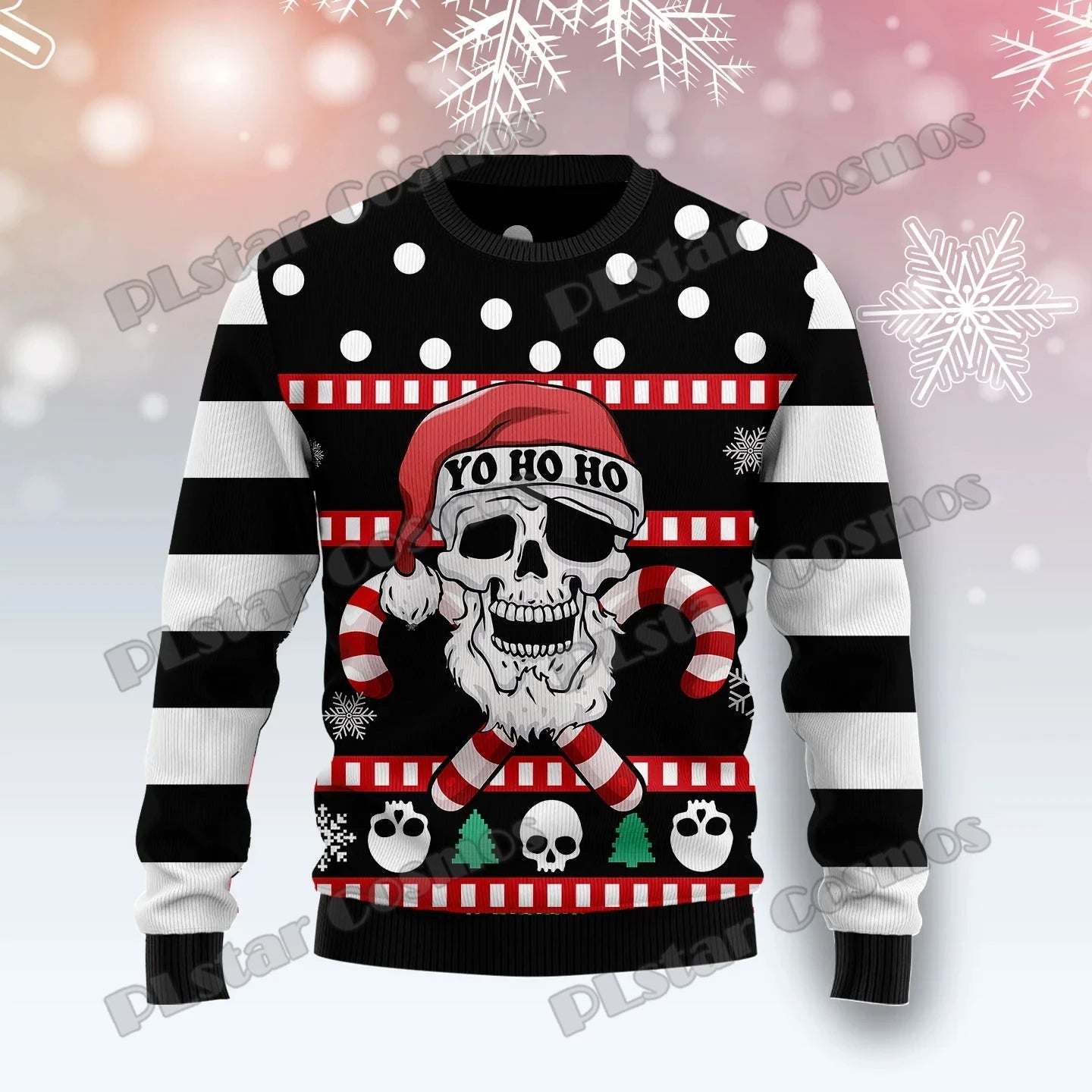 Pull Sweat-Shirt Crâne Bonnet "Yo-ho-ho!"