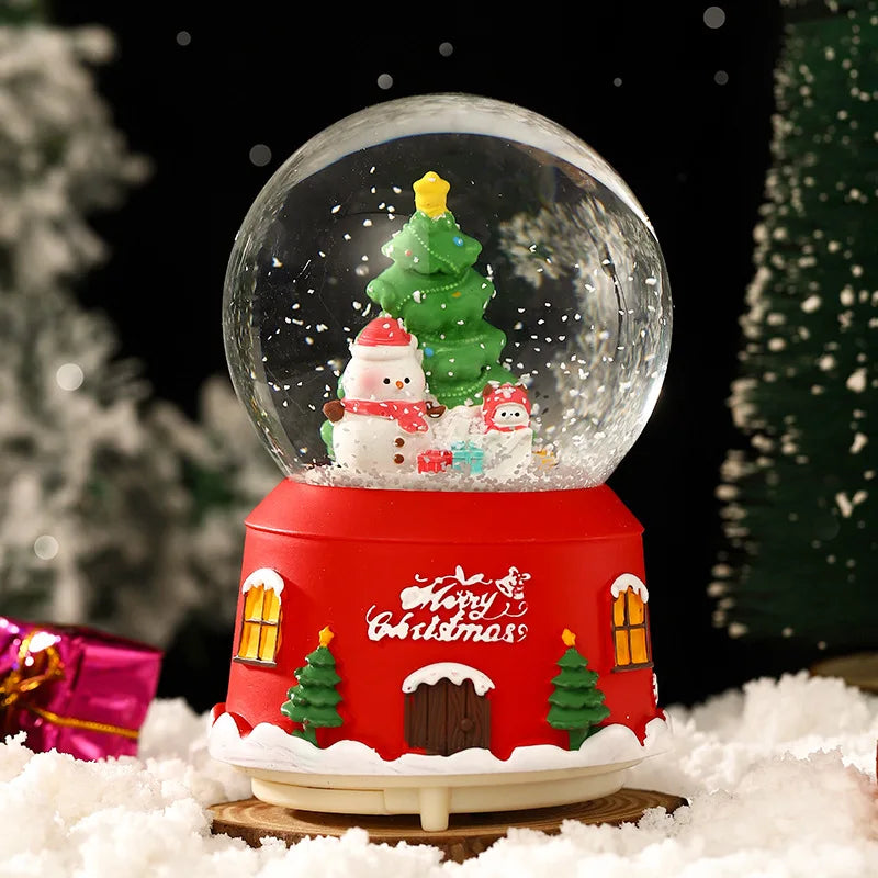 Mini Boules à neige de Noël scènes Père Noël
