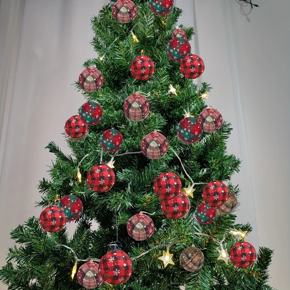 Boules de Noël en Mousse Faites à la Main