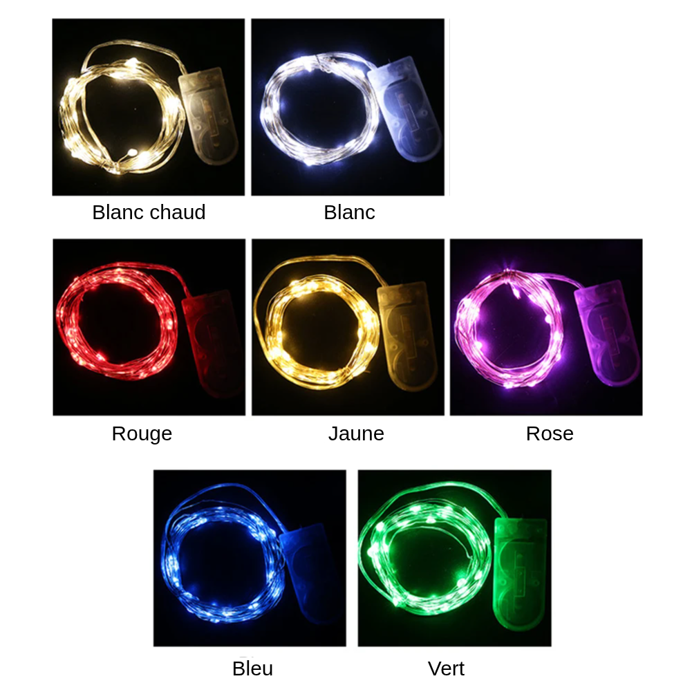 Guirlande LED Piles ou USB