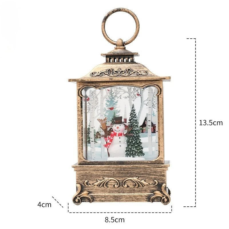 Lanternes Lumineuses Vintage Boule à Neige de Noël