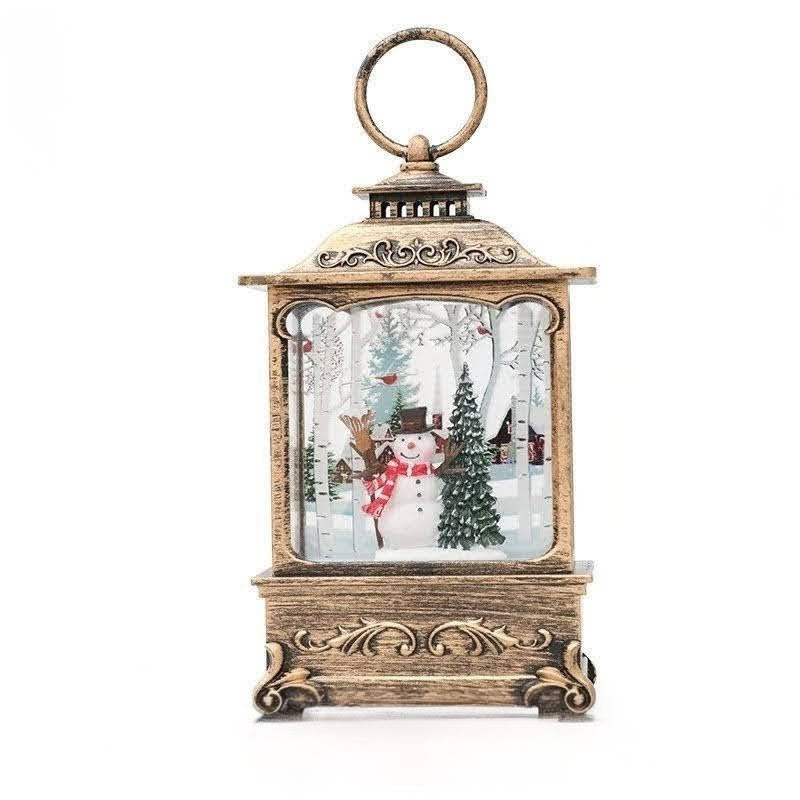 Lanternes Lumineuses Vintage Boule à Neige de Noël