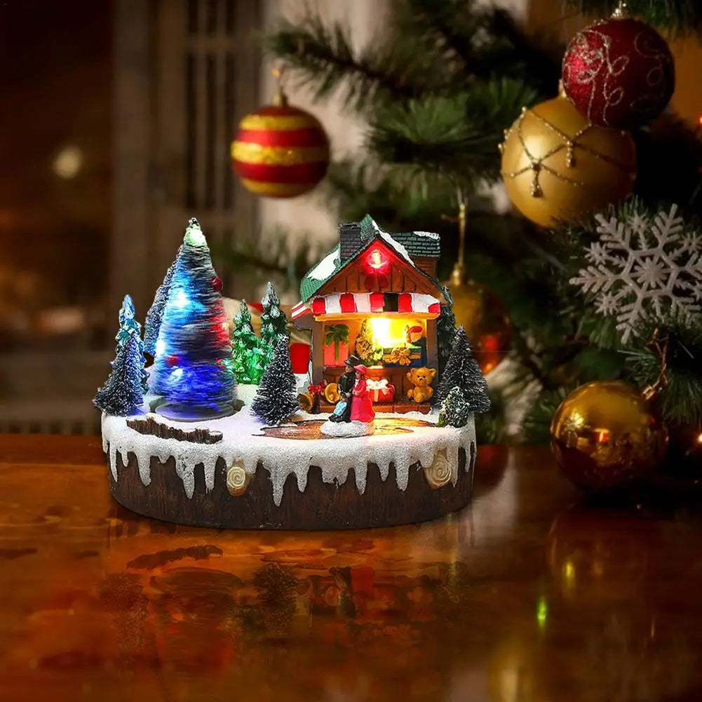 Mini scène de Noël Sapin et Escalier