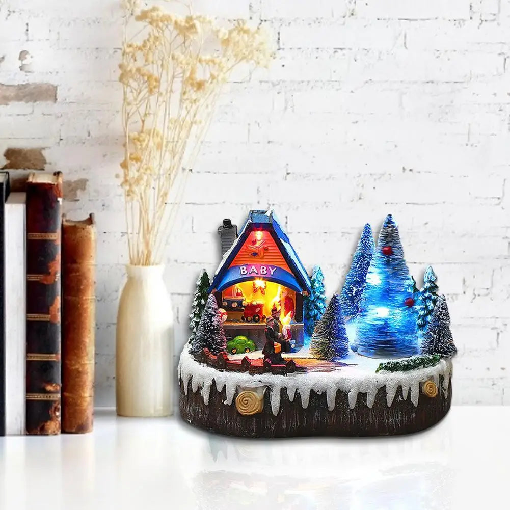 Mini scène de Noël Sapin et Escalier