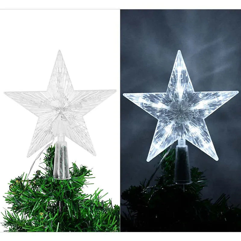 Etoile de Sapin Lumineuse Blanche 18 cm