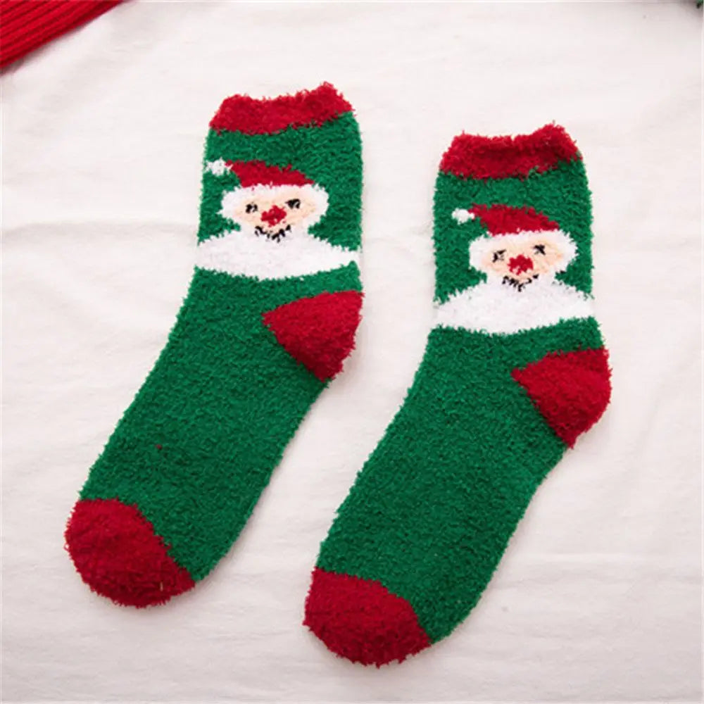 Chaussettes de Noël Motif Bonhomme de Neige
