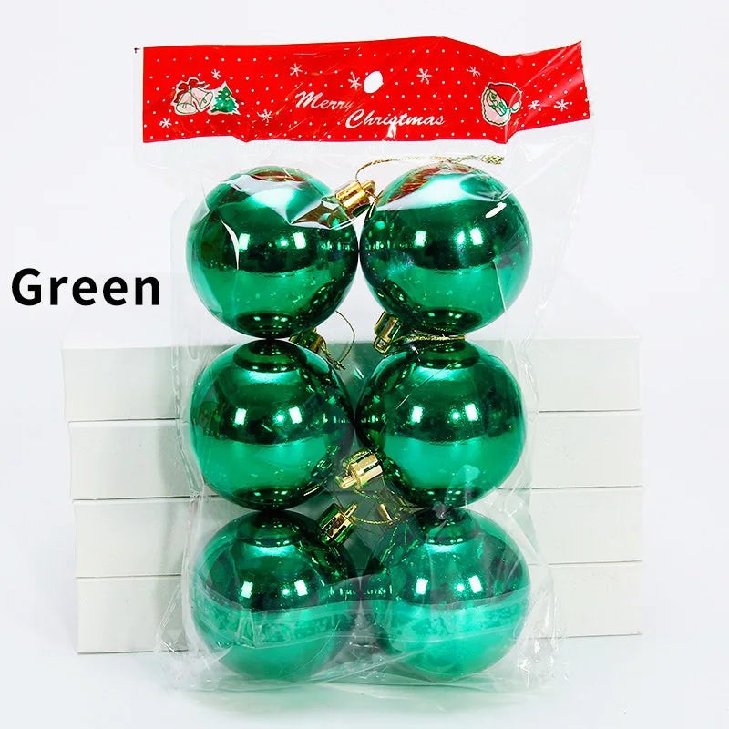 Boules de Noël Vert Brillantes Lisses