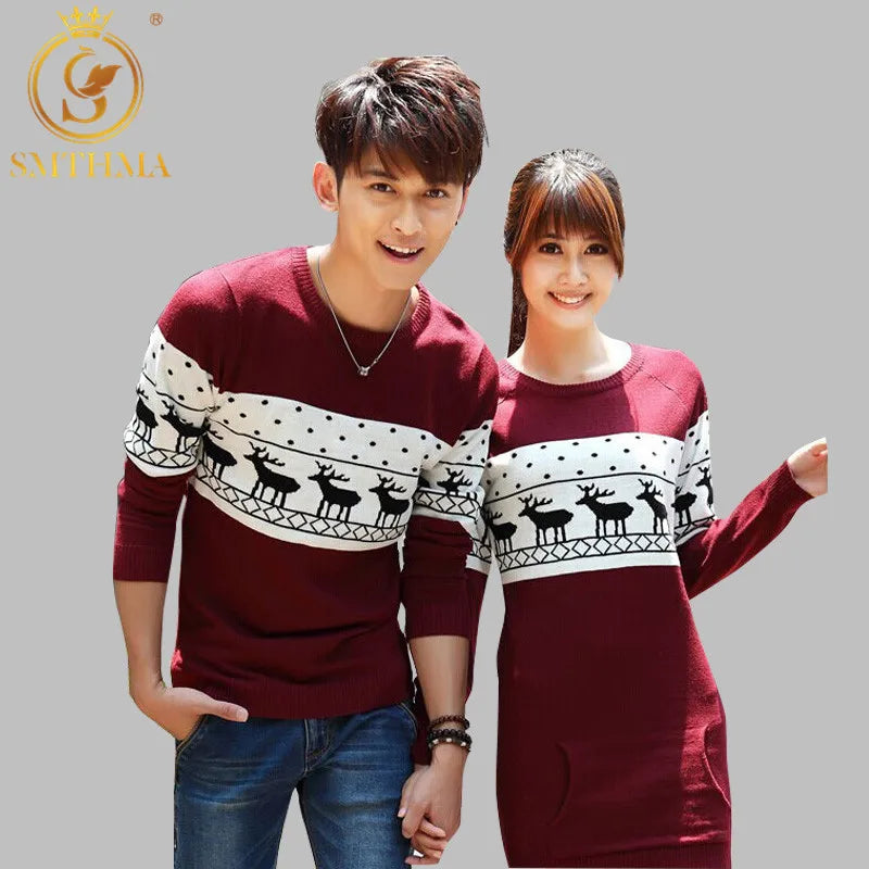 Pulls de Noël pour Couples motif Rennes